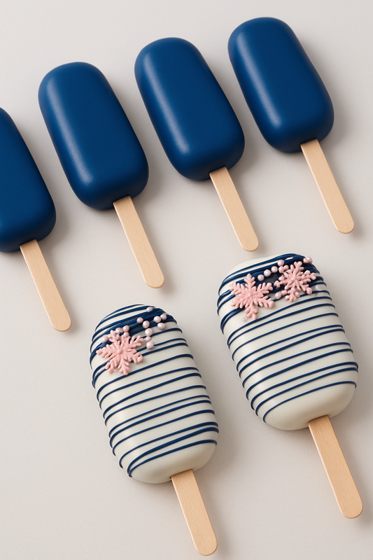 Assorted cake sickles decorated with vibrant designs and sweet toppings – Bmore Sweets signature treats